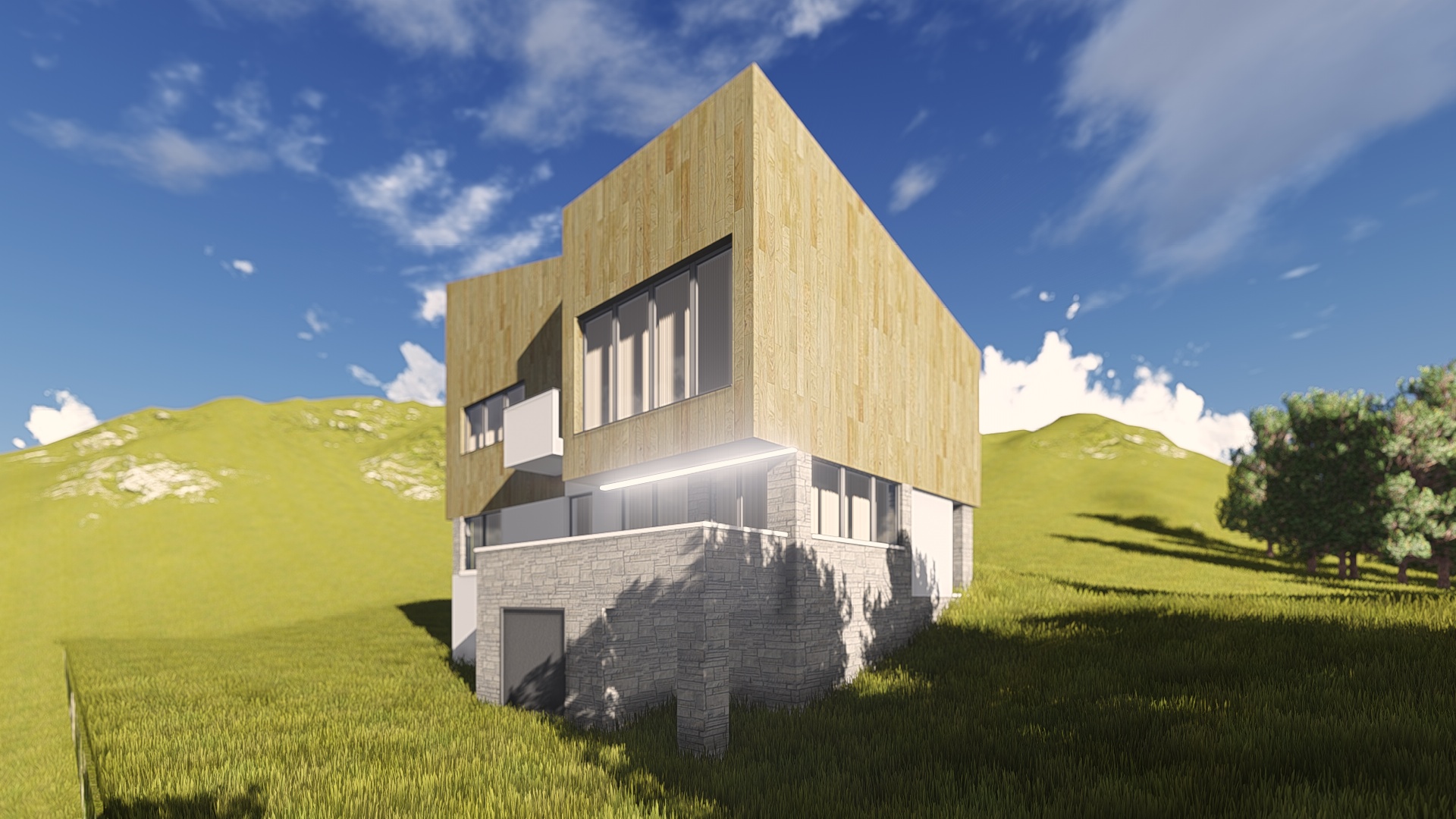 casa moderna la munte